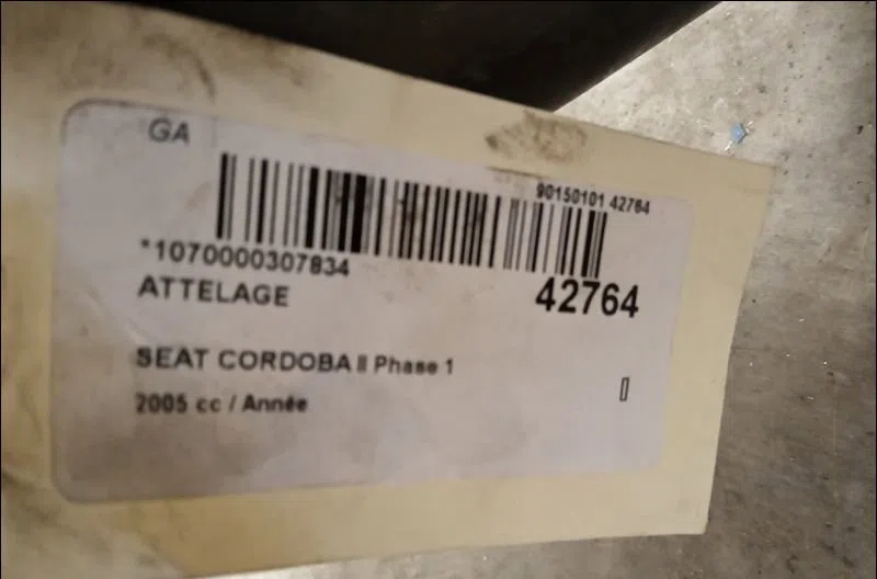 Attelage Seat CORDOBA (6L2) 1.9 tdi (2002-2009) occasion