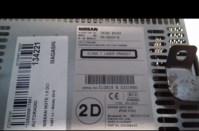 Autoradio Nissan NOTE (E11, NE11) 1.5 dci (2010-2012) occasion