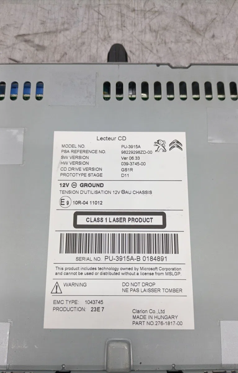 Autoradio PEUGEOT 208 1 PHASE 2 occasion