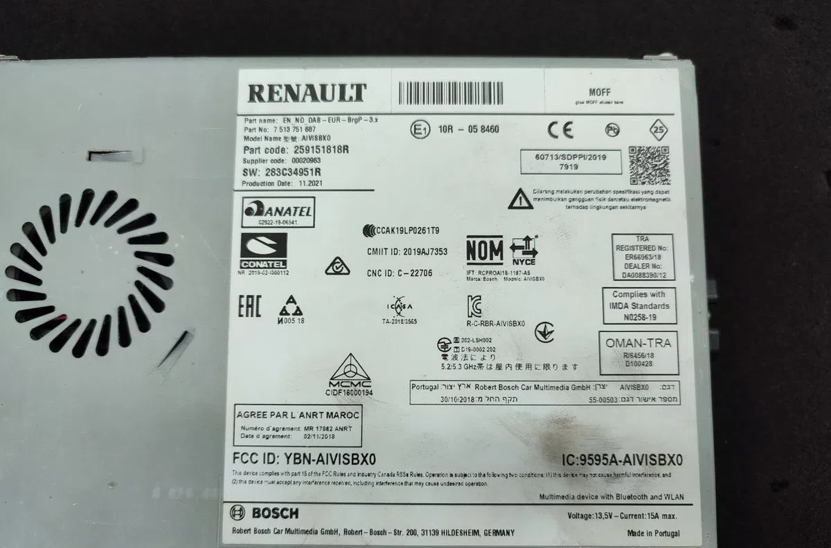 Autoradio RENAULT CLIO 5 PHASE 1 occasion