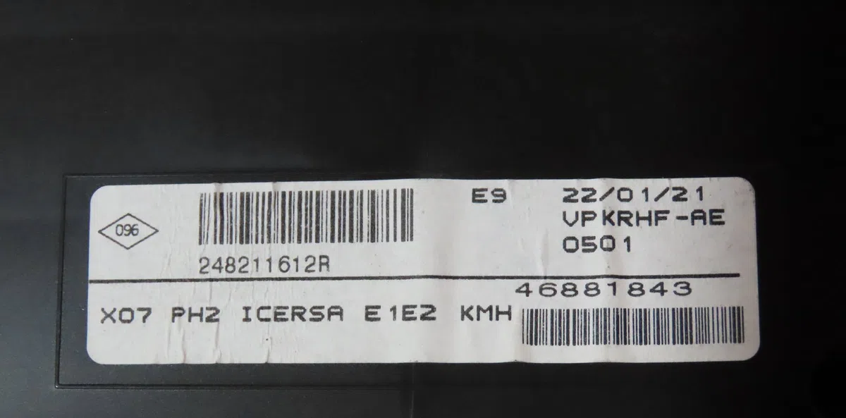 Bloc compteurs Renault TWINGO III (BCM_, BCA_) 1.0 sce 65 (bcmj) (2019) occasion