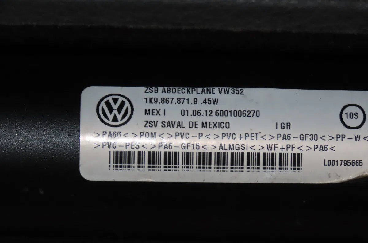 Cache bagage Volkswagen GOLF VI Variant (AJ5) 1.6 tdi (2009-2013) occasion — photo 4
