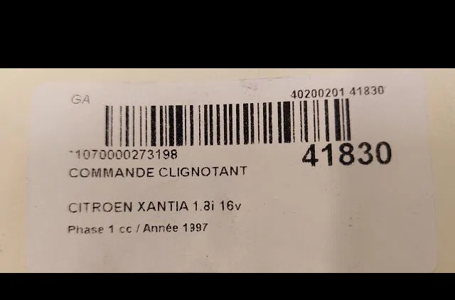 Commande clignotant Citroen XANTIA (X1_, X2_) 1.8 i 16v (1995-2001) occasion — photo 3