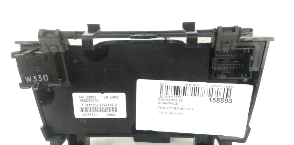 Commande de chauffage Peugeot BOXER Camionnette 2.2 bluehdi 140 (2019) occasion — photo 2
