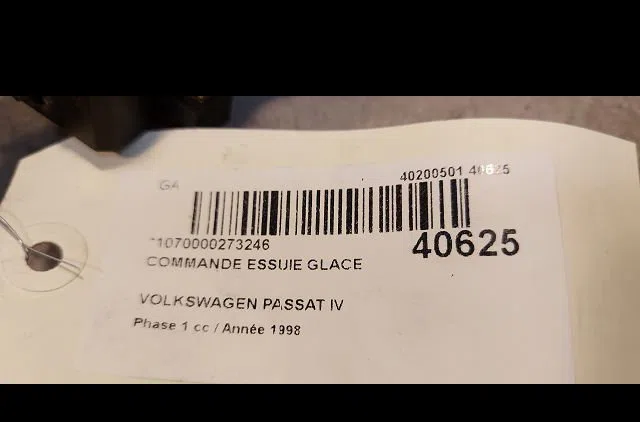 Commande essuie glace Volkswagen PASSAT B5 (3B2) 1.9 tdi (1996-2000) occasion — photo 3