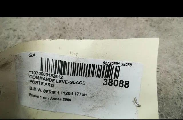 Commande leve-glace porte arrière droite Bmw 1 (E87) 120 d (2004-2011) occasion — photo 3