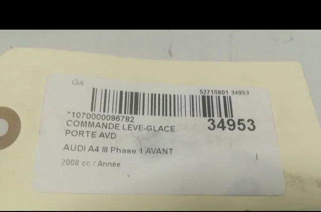 Commande lève-glace porte avant droite Audi A4 B7 Avant (8ED) 1.9 tdi (2004-2008) occasion — photo 3