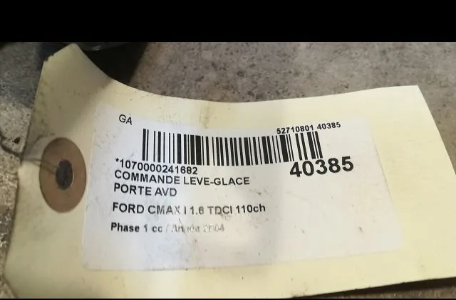 Commande lève-glace porte avant droite Ford FOCUS C-MAX (DM2) 1.6 tdci (2003-2007) occasion — photo 2