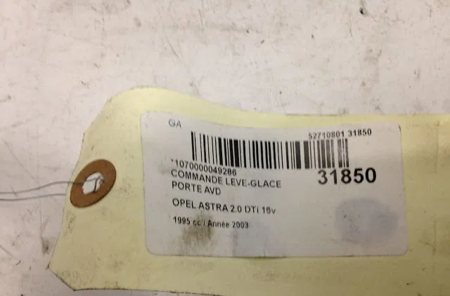 Commande lève-glace porte avant droite OPEL ASTRA II 2003 occasion — photo 3