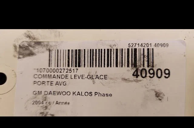 Commande lève-glace porte avant gauche Daewoo KALOS (KLAS) 1.2 (2003) occasion — photo 3
