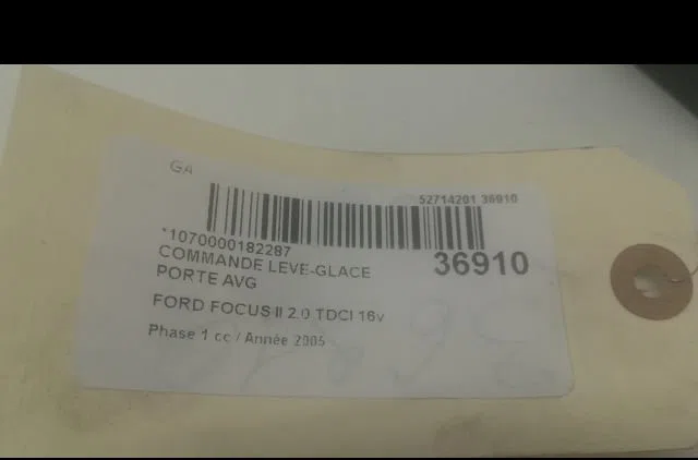 Commande lève-glace porte avant gauche Ford FOCUS II (DA_, HCP, DP) 2.0 tdci (2004-2008) occasion — photo 3