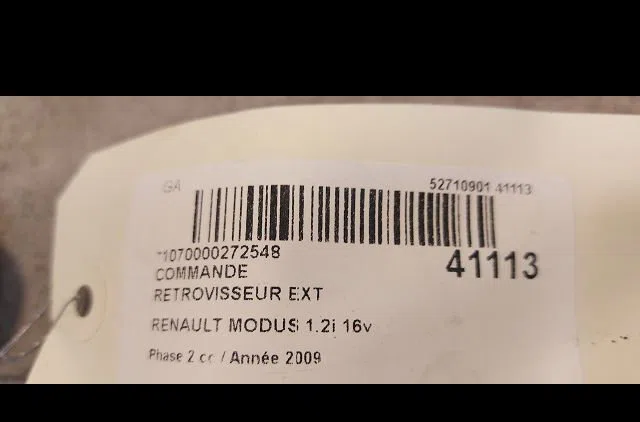 Commande rétroviseurs extérieures électriques Renault MODUS - GRAND MODUS (F-JP0_) 1.2 (jp0s) (2004) occasion — photo 2