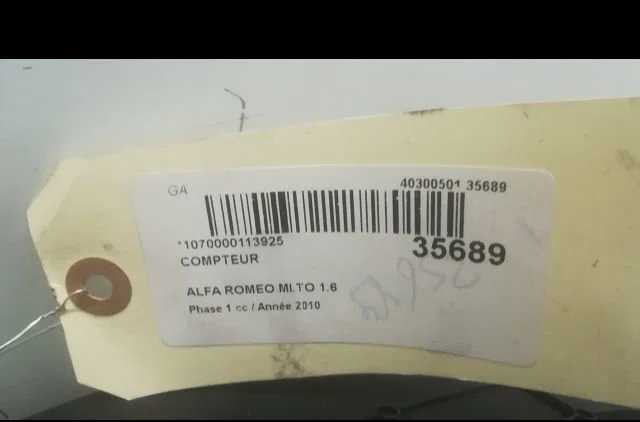 Compteur Alfa romeo MITO (955_) 1.6 jtdm (955axc1b) (2008-2015) occasion