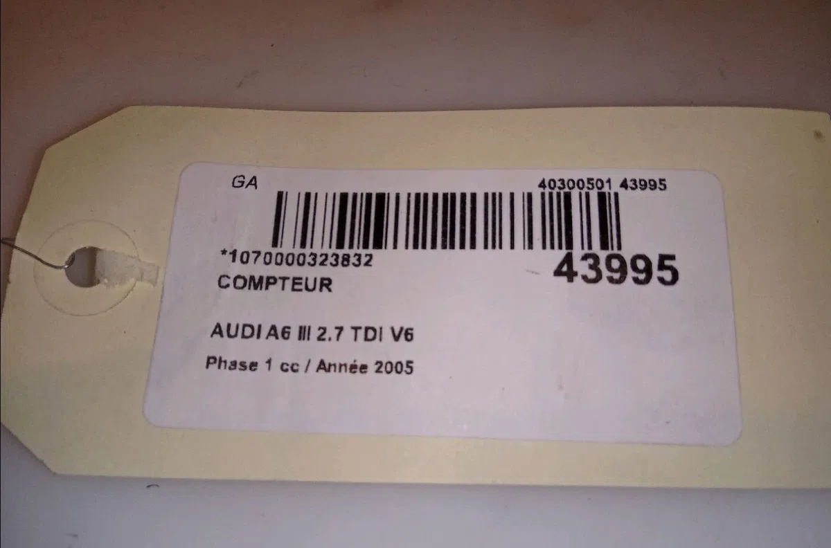 Compteur Audi A6 C6 Avant (4F5) 2.7 tdi (2005-2011) occasion — photo 4