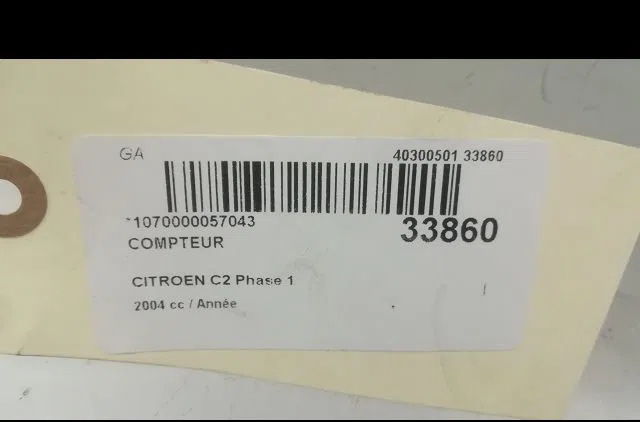 Compteur Citroen C2 (JM_) 1.4 (2003-2009) 3 portes occasion — photo 4
