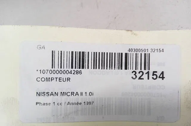 Compteur NISSAN MICRA II 1997 occasion — photo 3