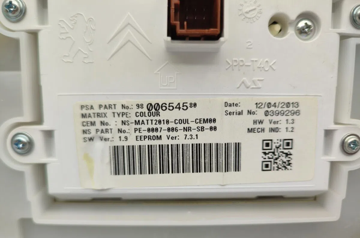 Compteur PEUGEOT 208 1 PHASE 1 occasion — photo 3
