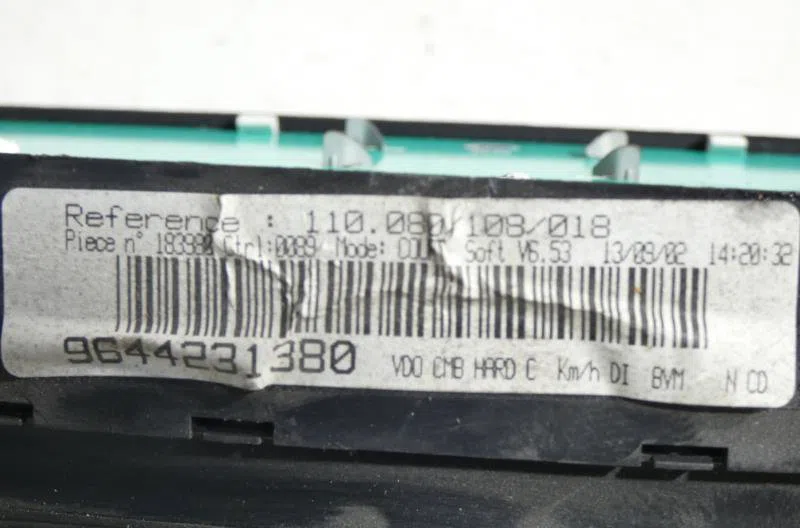 Compteur PEUGEOT 307 PHASE 1 BREAK occasion