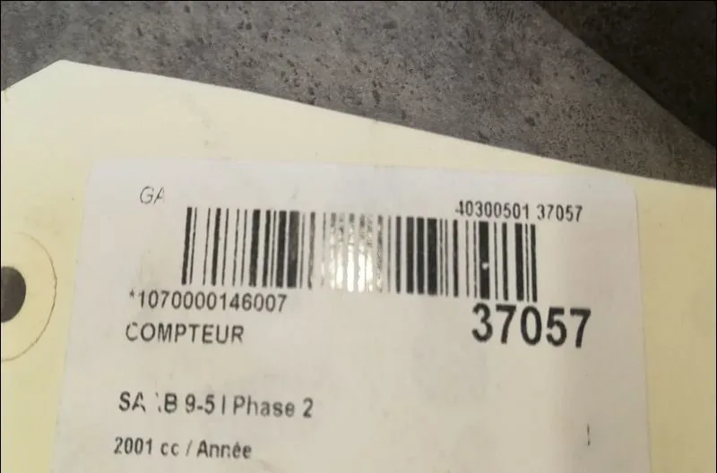 Compteur Saab 9-5 Break (YS3E) 3.0 tid (2001-2005) occasion — photo 3