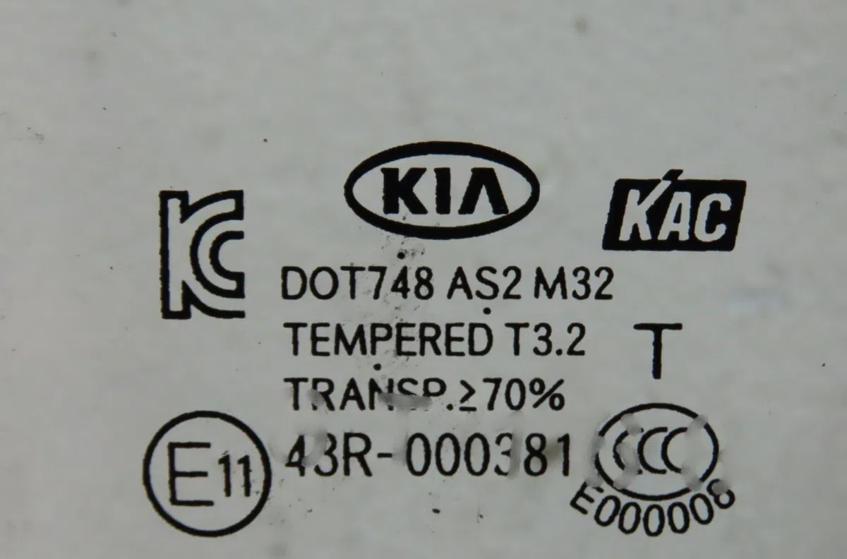 Glace porte ar d Kia PICANTO II (TA) 1.0 (2011-2017) occasion