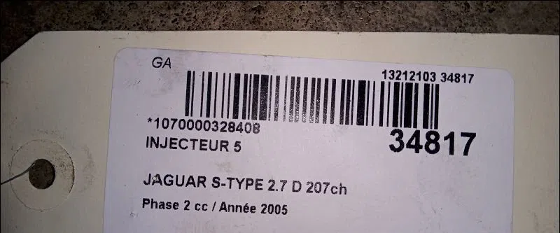 Injecteur 5 Jaguar S-TYPE II (X200) 2.7 d (2004-2007) occasion