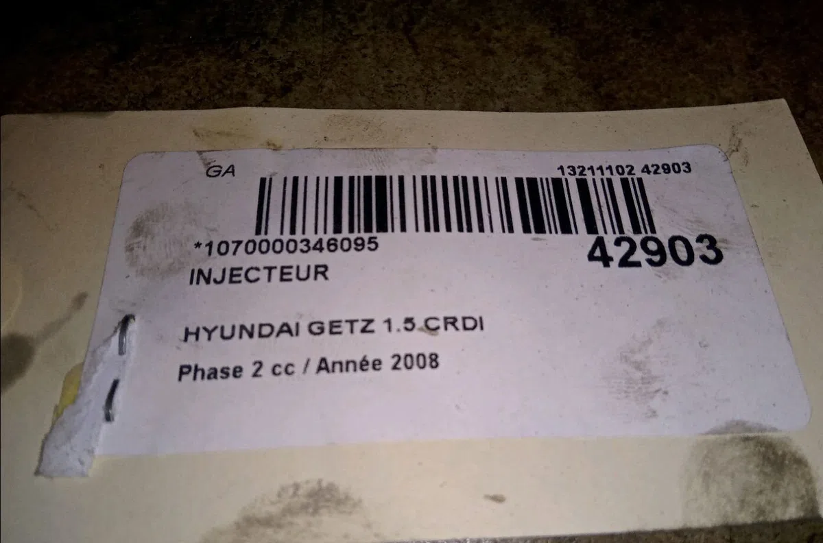 Injecteur Hyundai GETZ (TB) 1.5 crdi (2003-2005) occasion