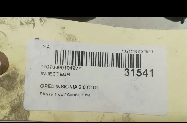 Injecteur Opel INSIGNIA A (G09) 2.0 cdti (68) (2008-2017) occasion