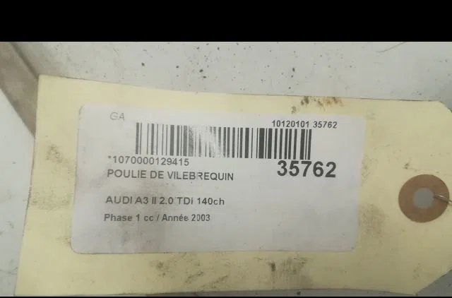 Poulie de vilebrequin AUDI A3 II 2003 occasion