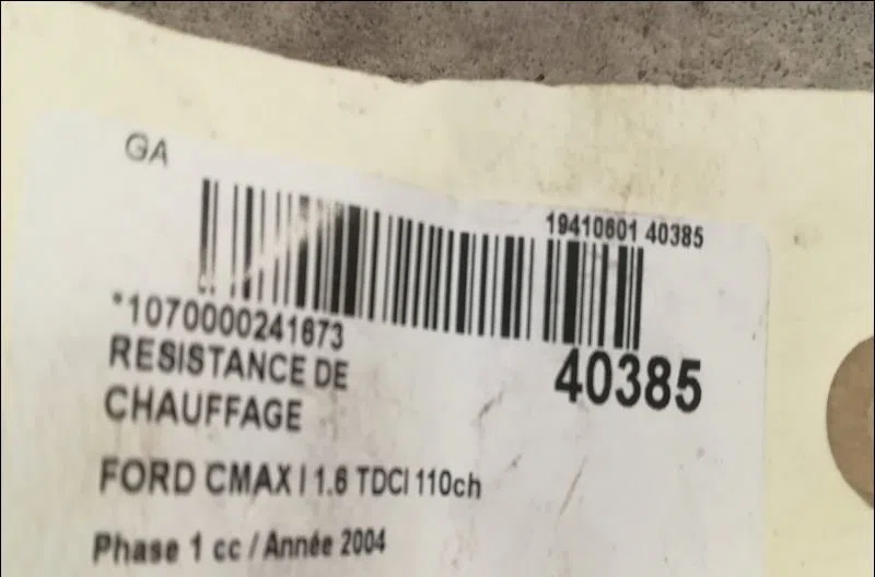 Resistance de chauffage Ford FOCUS C-MAX (DM2) 1.6 tdci (2003-2007) occasion