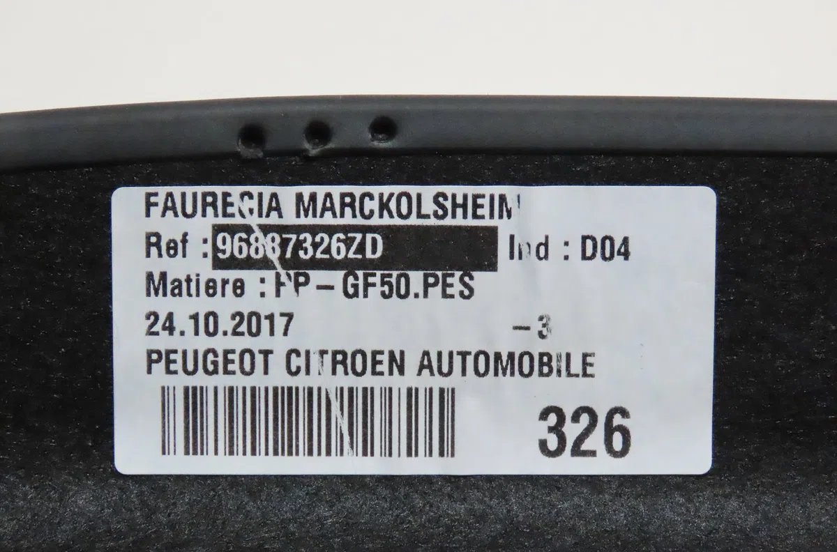 Tablette plage arrière Citroën DS4 (NX_) 1.2 thp 130 (2014-2015) occasion